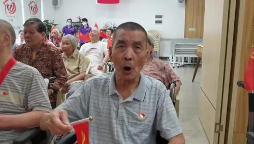 江门幸福养老院 致敬党100周年大庆